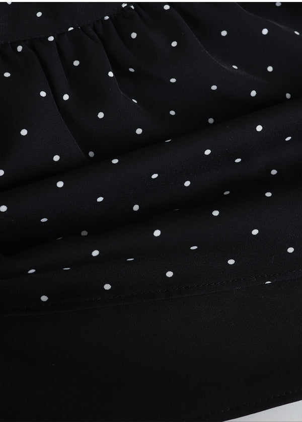 Serena One-off Shoulder Blouse-Dot Rap Skirt Setup