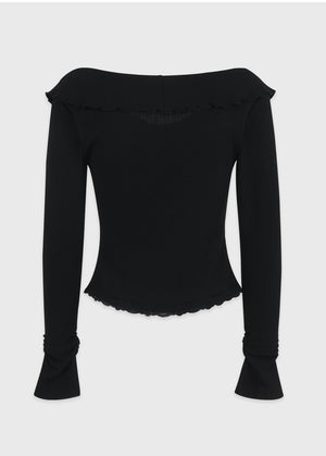 Sharaz Frill Lace Tee