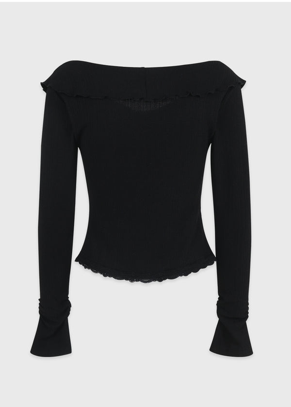 Sharaz Frill Lace Tee