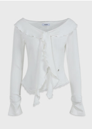 Sharaz Frill Lace Tee