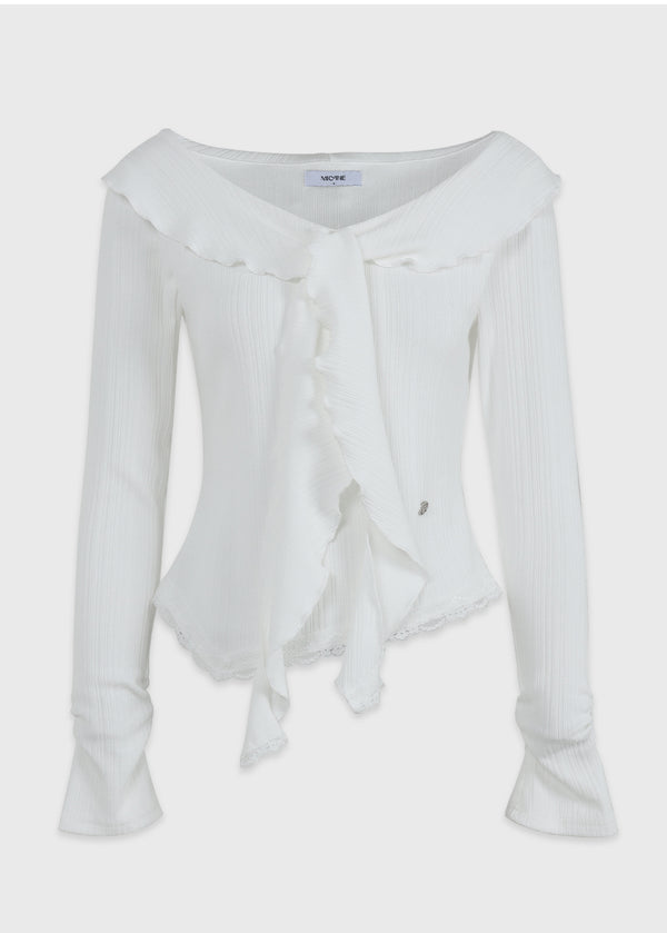 Sharaz Frill Lace Tee