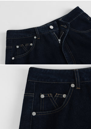 Snell Straight Fit Raw Denim Pants
