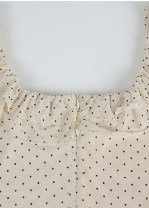 Sola Dot Frill Sleeveless-T-shirt Setup