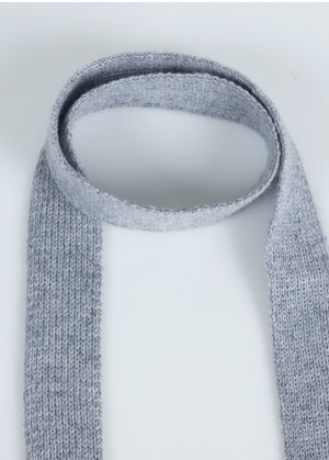 Thea Angora Wool Tie Set Pintuck Knit