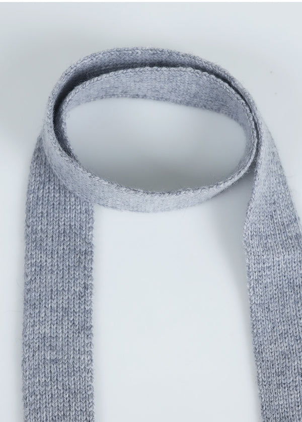 Thea Angora Wool Tie Set Pintuck Knit