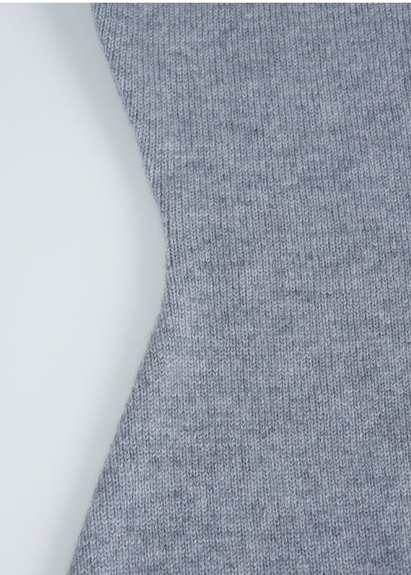 Thea Angora Wool Tie Set Pintuck Knit