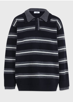 Toby Stripe Collar Knit