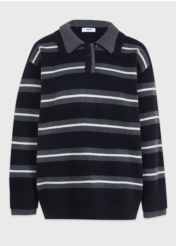 Toby Stripe Collar Knit