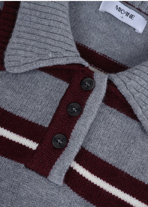 Toby Stripe Collar Knit