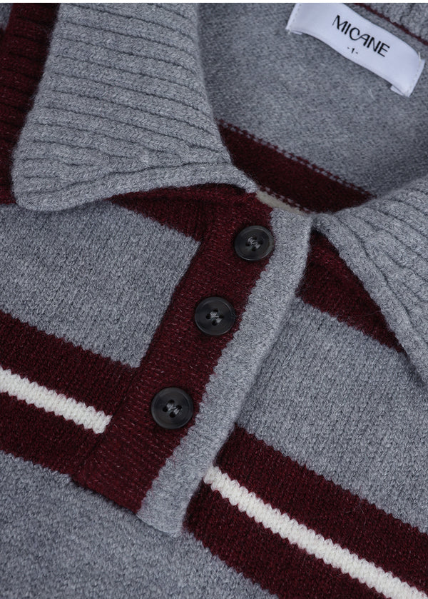 Toby Stripe Collar Knit