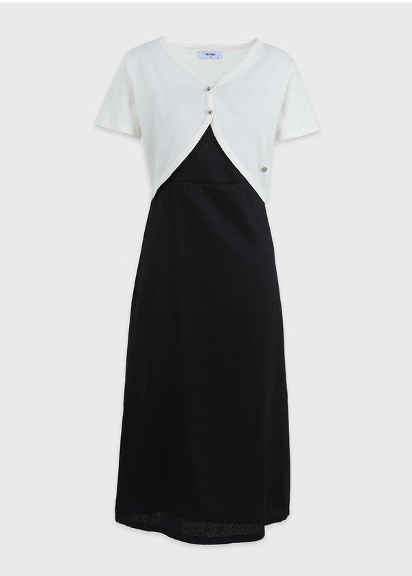 Valuable M-point Dress-Cardigan Setup