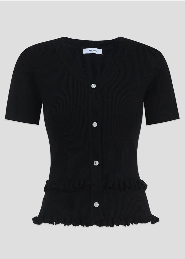 Vera Frill V-neck Knit