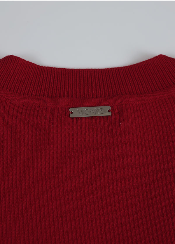 Vera Frill V-neck Knit