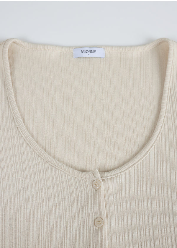 Veya Cardigan-Frill Sleeveless Setup