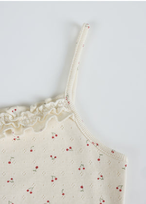 Veya Cardigan-Frill Sleeveless Setup