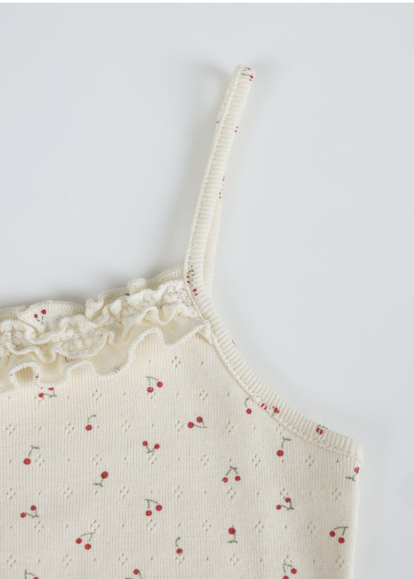 Veya Cardigan-Frill Sleeveless Setup