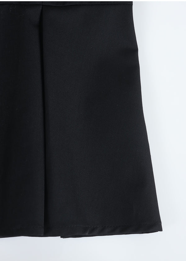 Vysha Open Collar Peplum Blouse