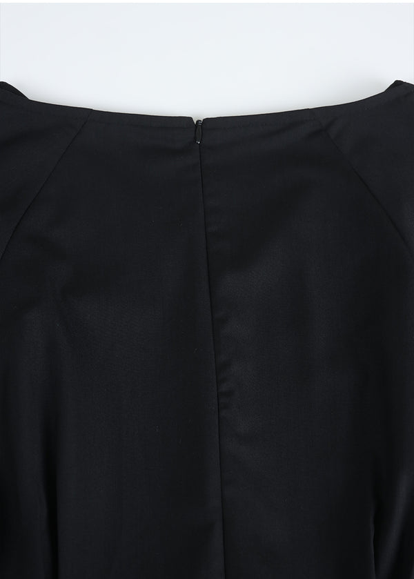Vysha Open Collar Peplum Blouse