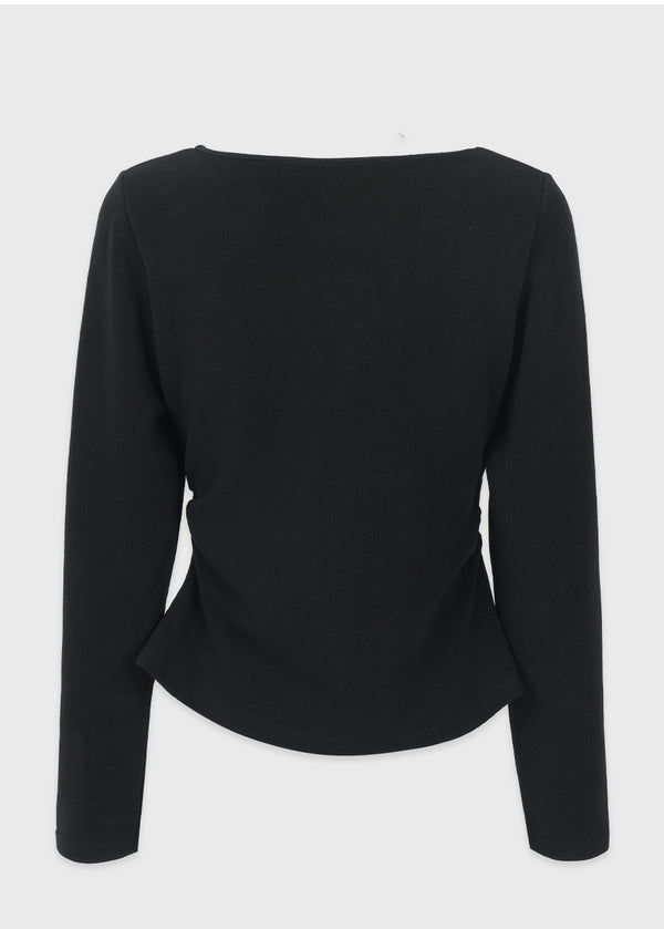 Winning Line Slit Tee Black