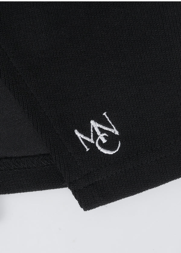 Winning Line Slit Tee Black