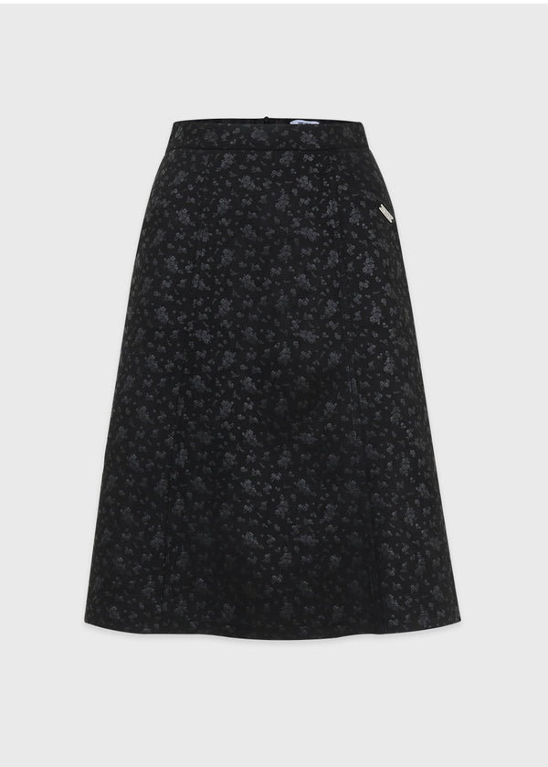 Zaki Suede Midi Skirt